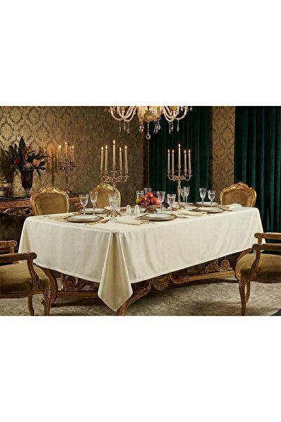 Finezza Κρυστάλλινο Μονοράγιο Υφασμάτινο Κρεμ Τραπεζομάντιλο Ορθογώνιο 140x20...