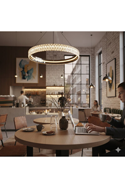 Özcan Aydınlatma 2734-1A-24 Cipale Tekli Sarkıt 40cm (Kumandalı Sistem) PLATİ...