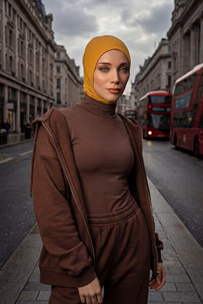 Aisha's Design طاقية حجاب، TB-5، لون الخردل