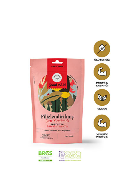 THE GOOD WİLD Filizlendirilmiş Çıtır Mercimek | Glutensiz Vegan Atıştırmalık ...