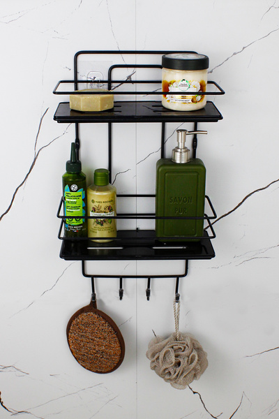 HIMYHOME Икономичен органайзер за баня от неръждаема стомана с кристални рафт...