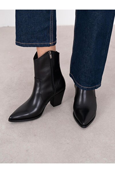 ECENİN BUTİĞİ Larissa Siyah Deri Bot