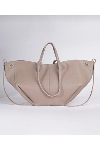 selma demir Geantă de mână și de umăr de designer bej pentru femei