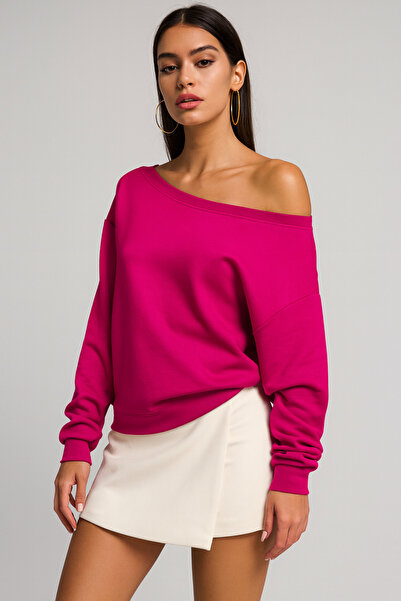 Rich Women's Fuchsia Off-Shoulder Modal Blouse
