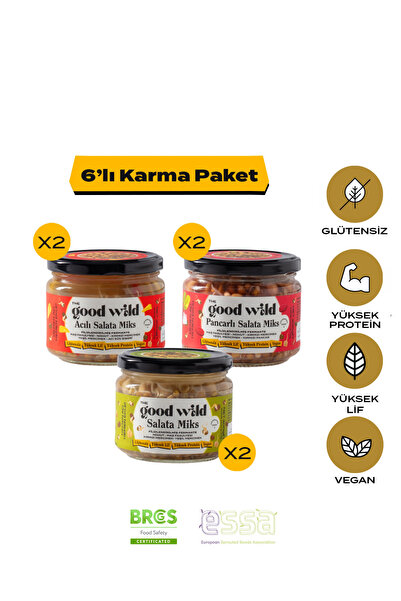 THE GOOD WİLD Filizlendirilmiş Fermante Salata Miks Karma Paket | Yemeye Hazı...