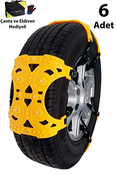 Ally Anti-slayt Arazi Araçları Için Araç Lastik Zinciri Sarı