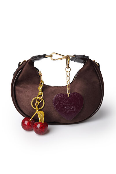 Moon Çanta Moon Henna Shoulder Bag Suede Brown