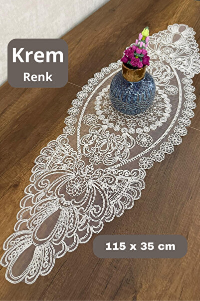 SosyeteDükkanı Νέα κρέμα δρομέα (115X35cm)