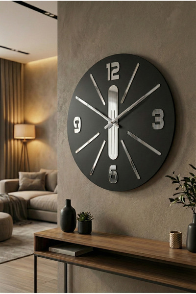 AA Shop Siyah Renk Yılbaşı Hediyelik Ahşap Aynalı Dekoratif Farklı Desenli Du...