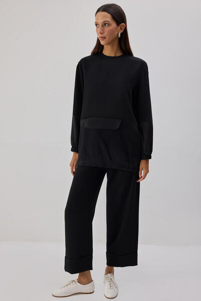Touché Privé Crepe Tunic with Front Pockets