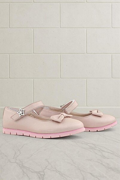 Rakerplus Powder Bow Velcro Star Girl's Ballerinas