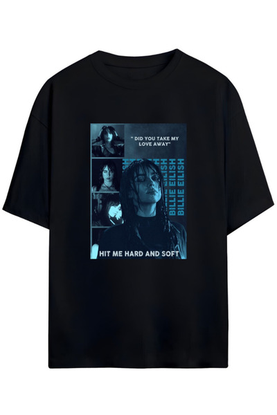 Pandorica's Tricou unisex din bumbac cu design Billie Eilish