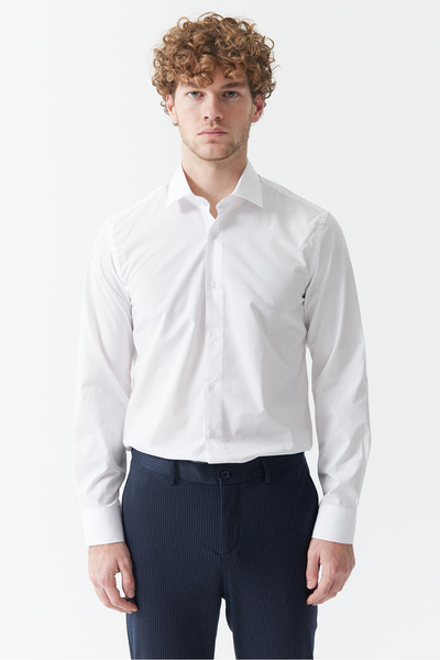 PAULMARK قميص سليم فيت للرجال