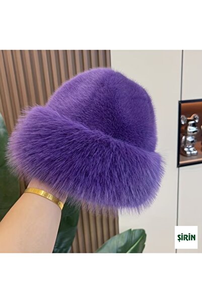 Şirin Giyim Aksesuar Yumuşak Peluş Şapka - Kürk Kalpak