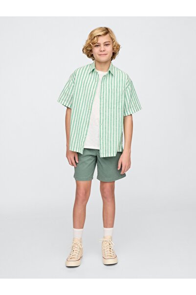 GAP Erkek Çocuk Haki Relaxed Easy Şort