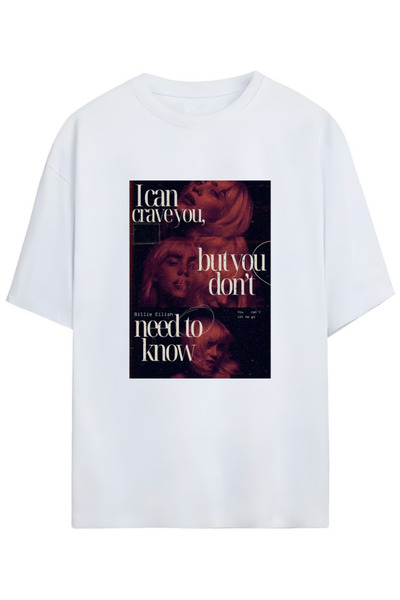 Pandorica's Tricou unisex din bumbac cu design Billie Eilish