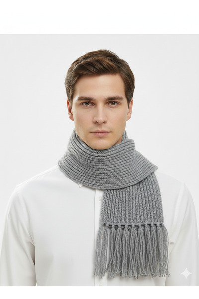 STELLA VESTİNO وشاح شتوي محبوك فائق النعومة |   وشاح محبوك سميك للجنسين