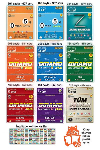 Tonguç Yayınları 5. Sınıf 0'dan 5'e Konu Anlatımlı Tüm Dersler Dinamo Zoru So...