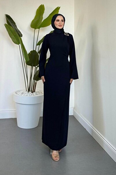 Şulemoda Giyim فستان فرات باللون الأزرق الداكن