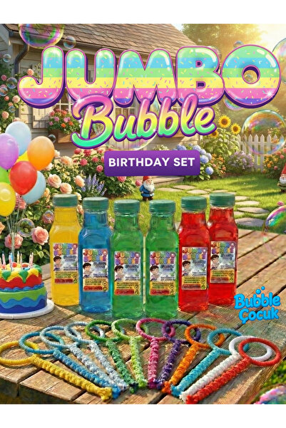 Bubble Çocuk Köpük Baloncuk Partisi - Jumbo Bubble Doğum Günü Eğlence Paketi ...