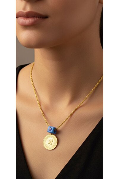 kuyumcu nurettin 6,80 gr (GRAM) 60 Cm Yarım Altınlı 14 Ayar Kolye Altın