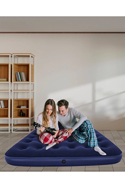 BESTWAY Çift Kişilik Şişme Yatak Ve Elektronik Pompa ( Çakmaklik Girişli Pompa )