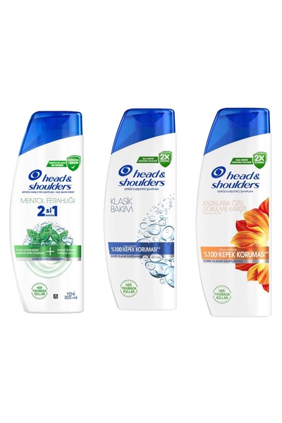 Head & Shoulders Şampuan Mega Set Kadın Klasik Mentollü