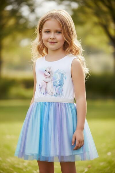 SeaBubbles Elsa Summer Strap Κοριτσίστικο Φόρεμα