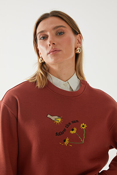 Vita Atelier 'follow The Sun' Kadın Oversize Sweatshirt- Doktora Hediye
