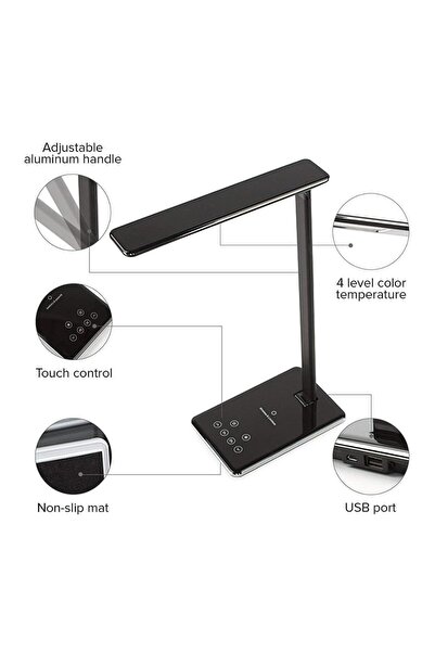 Generic مصباح مكتبي LED لاسلكي من MMABIA، 48 مصباح LED، USB، سطوع قابل للتعدي...