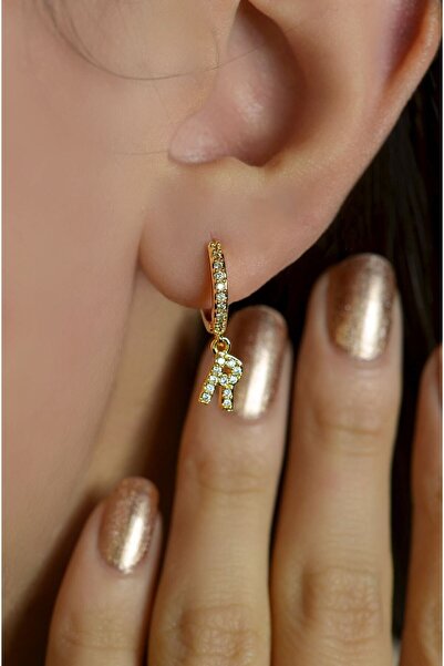 Letter R Earrings Single