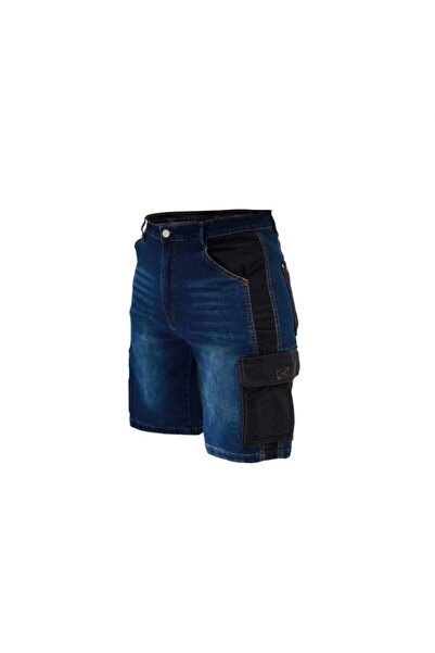 dedra Pantaloni scurti de lucru tip blugi, slim fit, model Denim, marimea XXL...