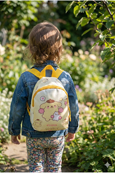 SANRIO My melody Pompompurin Hello kitty Çocuk Çantası (18*14*7cm) SARI