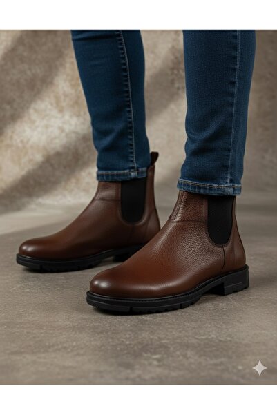 By Selçuk Оригинални кожени ортопедични ботуши с неплъзгаща се подметка, подх...