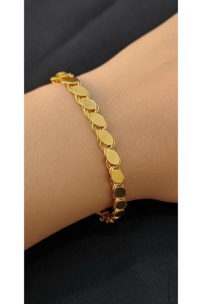 kuyumcu nurettin 5 gr (Gram) İri Pullu Halep Bileklik Künya 14 Ayar Altın