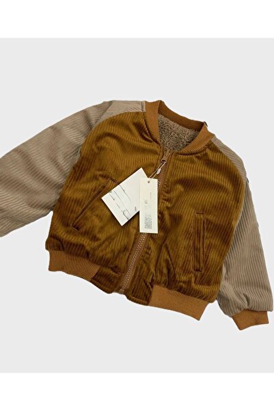 Pink Hippo Kids Jachetă bomber reversibilă din lână artificială unisex pentru...