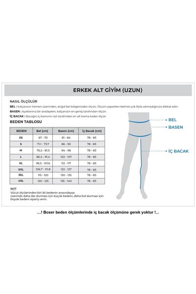 Özten İç Giyim Modal Elastane Men's Boxer Ozt1020