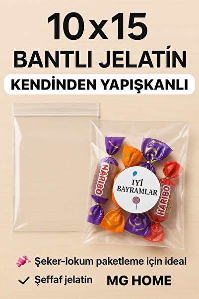 VENON 100 Adet ♥️10x 15 ♥️ BANTLI Jelatin ♥️KAPALI HALİ 10X10 ♥️ BANTLI POŞET...
