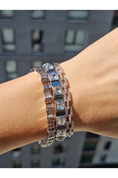 Miruva سوار من الفضة والكريستال والزركون من Xuping