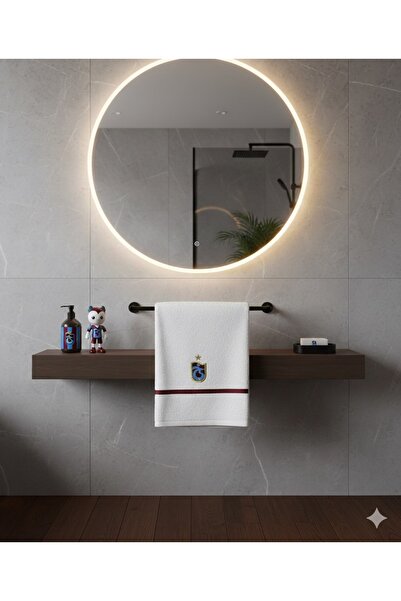 Taç Ts Borda Blue Bandroll Fan Bath Towel 65 X 130 cm