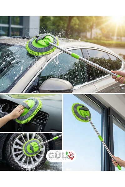 GÜL TEMİZLİK Teleskopik Oto Yıkama Mop Seti