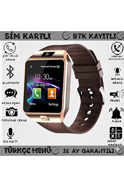 DIXSG SIM Card DZ09 Mobile Smartwatch Sleep Monitor Phone Watch Fitness Track...