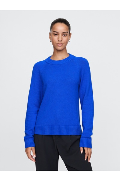 GAP Kadın Mavi CashSoft Kazak