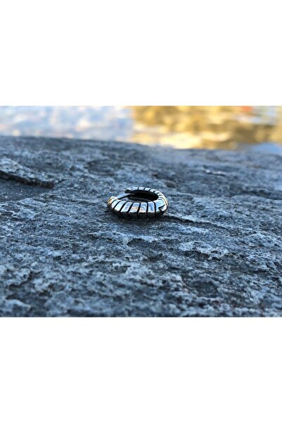 northstarshop Modern Sports Design Biker Ring Snap-On 316l Steel Earring (single)