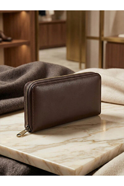 yedideri Hakiki Deri Unisex Telefon Cüzdanı