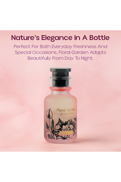 GAZAAL Floral Garden Eau de Parfum - Women's Fresh Floral Fragrance 100ML