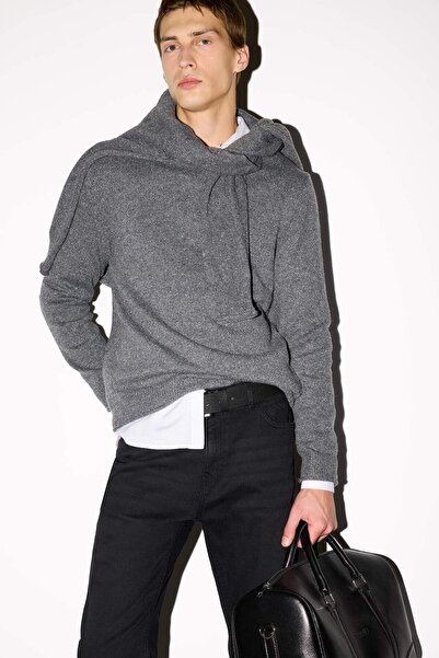DeFacto Standard Fit Crew Neck Knitwear Sweater F7222Ax25Wn