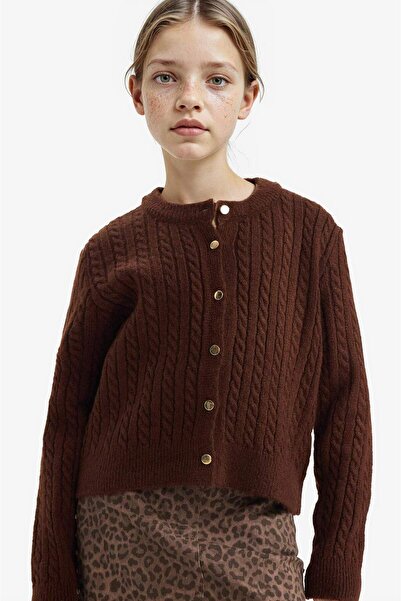 DeFacto Girl's Crew Neck Buttoned Knitwear Cardigan G3066A825Au