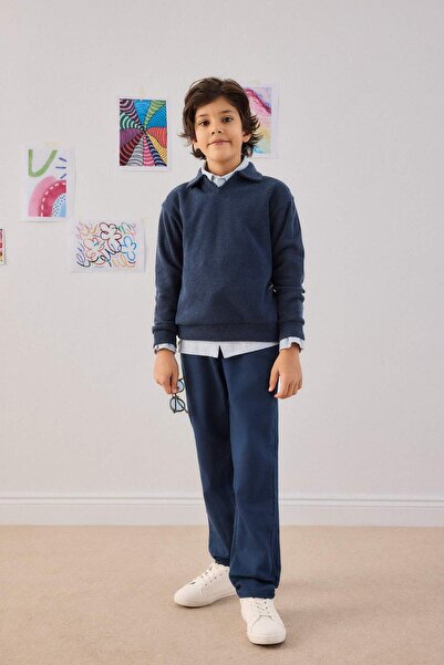 DeFacto Pantaloni de blugi pentru băieți straight fit cu picioare drepte G342...