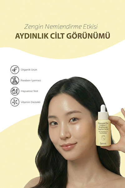 farmrx Pineapple Plus Vitamin C + Niacinamide Brightening Ampoule Aydınlatıcı C Vitamini Serumu 30 ml